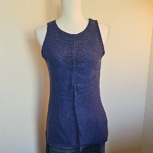 Women's Blue Sleeveless Top